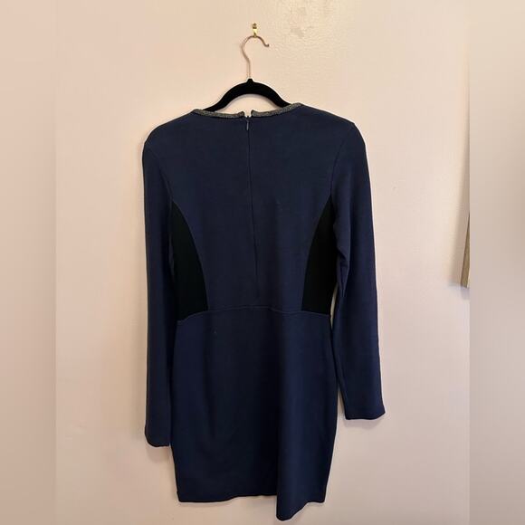 Maison Scotch Scotch & Soda Blue Long Sleeve Panel Dress 2 - Picture 6 of 8